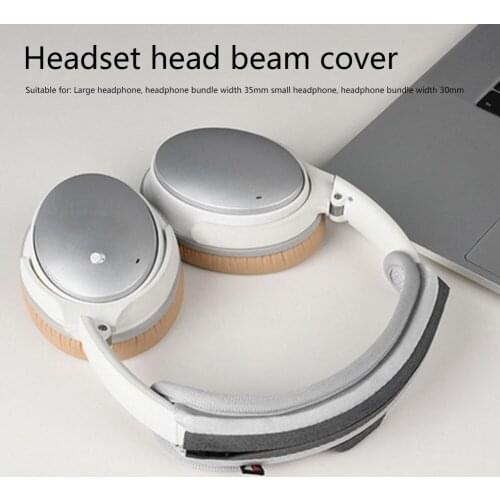 Universal Zipper Headband Cover Headband Closure Headphones Cushion Protector Easily Carrying Lightweight Earphone Part