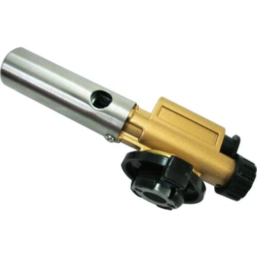 Windproof Electronic Ignition Copper Flame Butan Gas Burner Gun Maker Torch For Outdoor Camping Picnic BBQ Welding Equipment