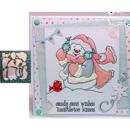 Snowman Cutting Dies Christmas BrithdayLayering Die Photo Album Embossing Die Paper Cards Making