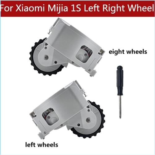 For Xiaomi Mijia 1S Spare Parts Accessories Smart Home Replaceable Washing old Left Right Wheels Kit Robot Vacuum Cleaner Xiomi