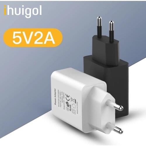!ACCEZZ USB Phone Charger 5V 2A EU US Plug For iphone iPad Universal For Samsung Huawei Xiaomi Mobile Phone Wall Charger Adapter