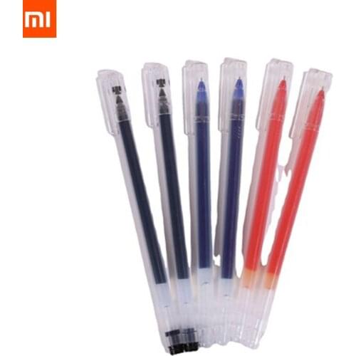10pcs Xiaomi Super Durable Writing Sign Pen 0.5mm Pen Signing Pen Smooth Refill Red Black Ink Pen Ballpoint Pen For Smart Life