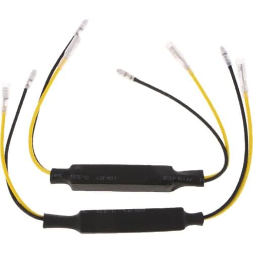 2pcs/Set 21W Bulb Decoder Fault Lights Resistor For Motorcycle LED Indicator AMS For Bulbs up to 10 and 23 Watts 3.0