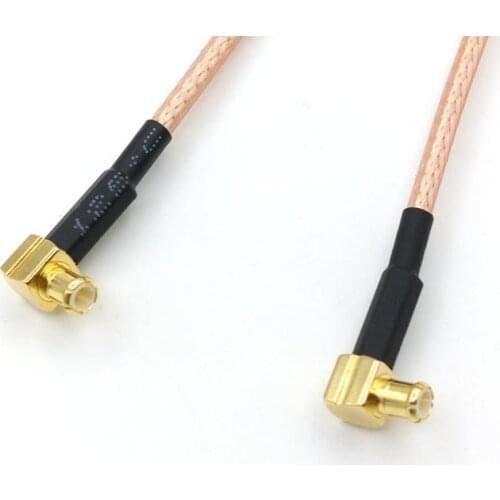 20pcs RG316 Cable Right Angle MCX Male Jack TO Right Angle MCX Male Plug RF Pigtail Connector