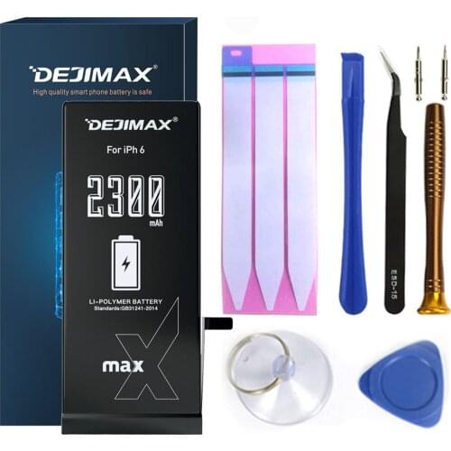 DEJIMAX Batterie For iPhone Se 6 7 8 6s With Tools Fresh Li-ion Battery Replacement for iphone x Bateria Higher capacity