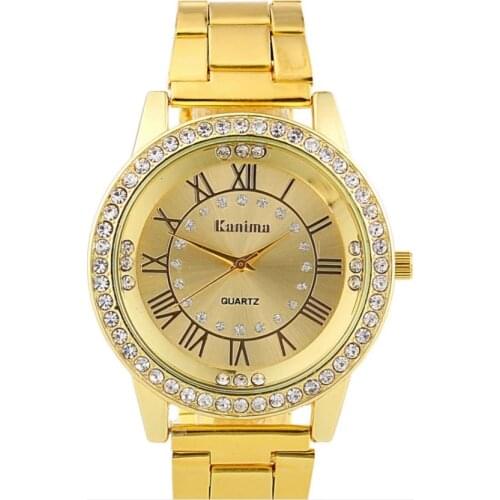 Reloj Mujer Womens Watches New Roman Numerals Sports Women Watch Fashion Crystal Tricolor Full Steel Quartz Ladies Clock часы