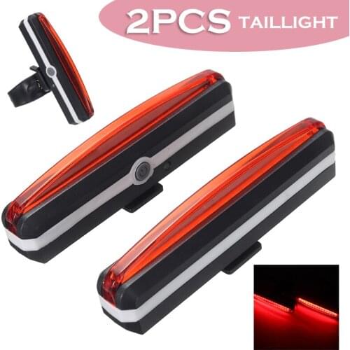 Portable USB Rechargeable LED Bicycle Rear Light Ultra Bright Waterproof Bike Tailights For Bikes Accessories