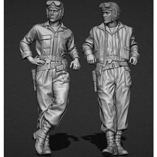 1/35 Scale Soldiers Unpainted Resin Figure Building Kit
