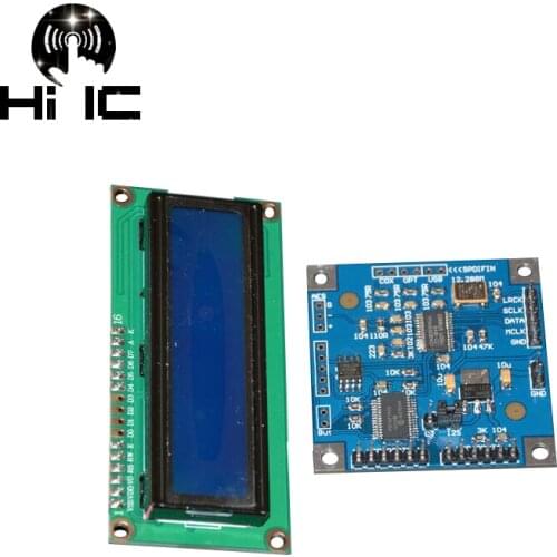 Latest CS8416 Digital Receiver SPDIF to I2S Converter 1602 LCD Sampling Rate Indicat Module for HiF Amp Free Shipping