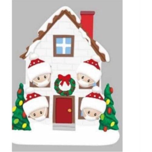 New Christmas Best Wishes Party Decoration Pendant Connector Gift Santa Claus DIY Name Personalized Xmas Tree Ornament Material