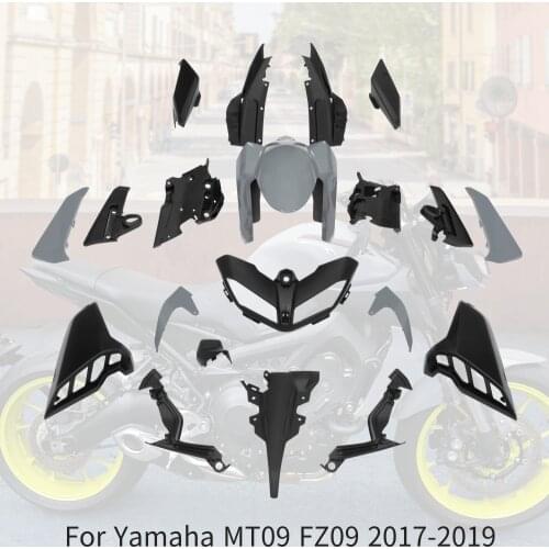 Motorcycle Fairing Injection Bodywork Painted Molding Kit Set For Yamaha MT09 FZ09 2017-2019 2018 MT 09 Accessories 7 Colors