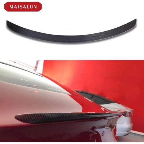 Suitable For Tesla Model 3 Refit the Original Carbon Fiber Tail, Rear Spoiler and Fixed Wing