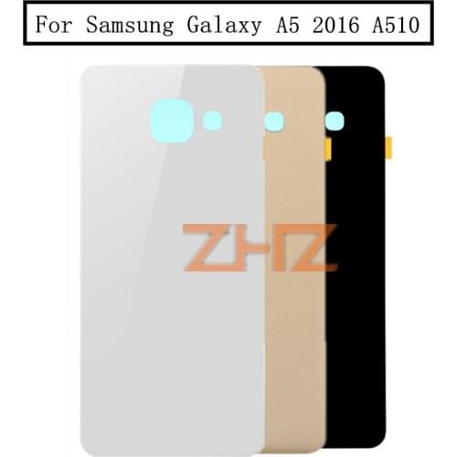 For Samsung Galaxy A5 2016 A510 Glass Rear Back Cover Housing Battery Door Case With Adhesive Repair Replacement Parts