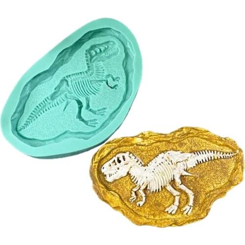 T8DE DIY Dinosaur Fossils Silica Gel Mold Candy Box Home Table Decoration Elegant Home Decor for Dresser Living Room