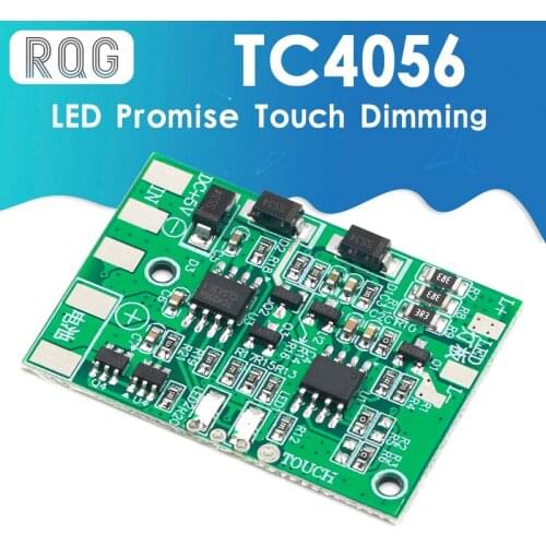 DC LED with charging protection TC4056 TP4056 touch dimming lamp control panel DIY repair general desk lamp circuit