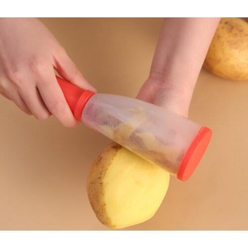 Handy Vegetable Peeler with Rubbish Box Fruit Scraping Peel Graters Fast Remove Peel Knife Carrot Scraper Kitchen Tool Cooking