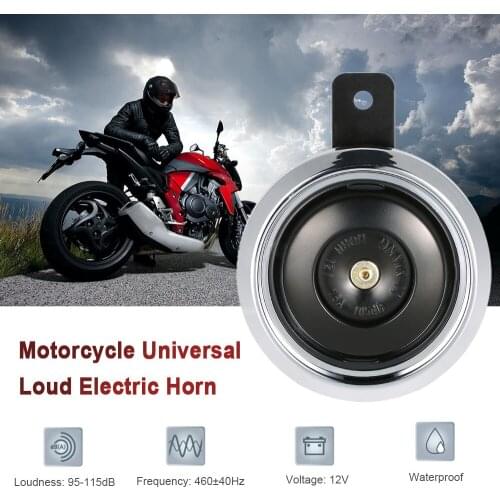 Universal DC 12V 1.5A 105dB Waterproof Motorcycle Loud Electric Horn
