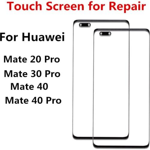 Mate20 Pro Outer Screen For Huawei Mate 20 Pro Front Touch Panel LCD Display Out Glass Cover Lens Phone Repair Replace Part