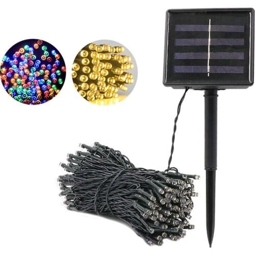 10/20M Solar Led String Light Waterproof Outdoor Led Fairy Lights for Pop Year Christmas Party Wedding Garden Decor Holiday Lamp