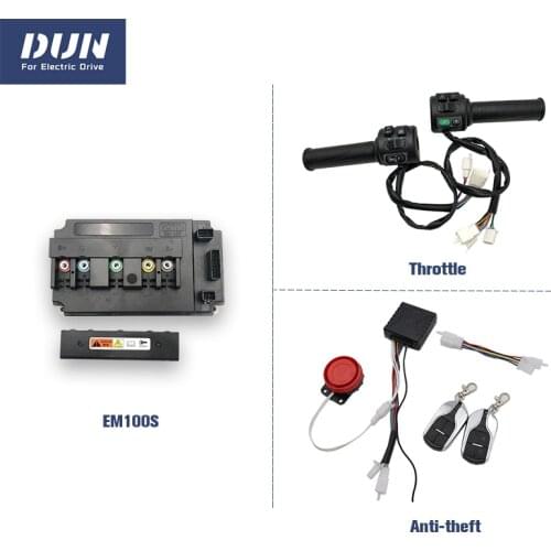 FOC Votol EM-100 48V-72V Programmable Hall Type With Anti Theft Device Throttle PMSM Motor Controller for Electric Scooter ATV