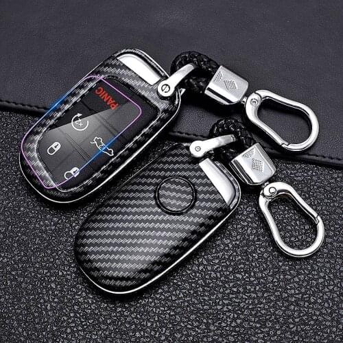 1 pcs ABS Car Key Fob Case Cover for Dodge RAM Jeep Cherokee 2 3 4 5 Button Keyless Entry Remote Personalized Protective Shell