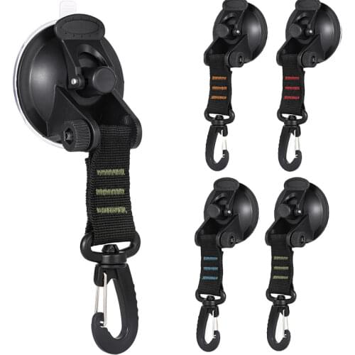 Portable Car Tent Suction Cup Hook Barraca Camping Equipment Outdoor Beach Tent Multifunctional Carabiner Camper Accessories