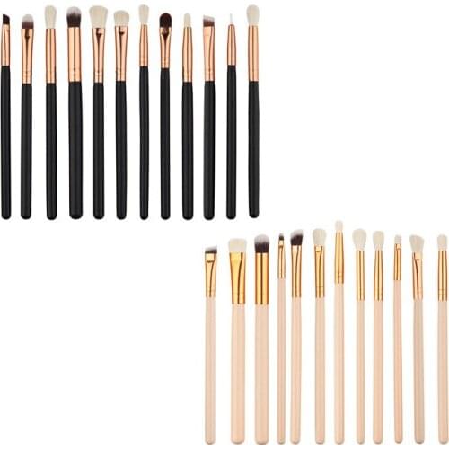 10Pcs Eye Make up Brushes Set Professional Eyeliner Eyelash Eyebrow Makeup Brush Tool Blending Beauty Make Up Tool Eyelashkit