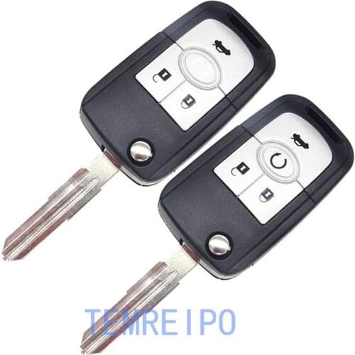 10pcs/lot Replacement car key Shell Flip Folding Remote Key Case Fob 3 4 Button for buick