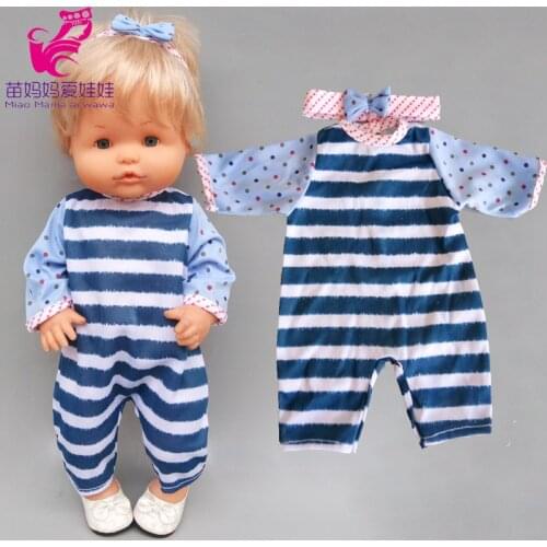16 Inch Doll Clothes Jumpsuit Head Wear for 40cm Nenuco Ropa Y Su Hermanita Children Girl Toys