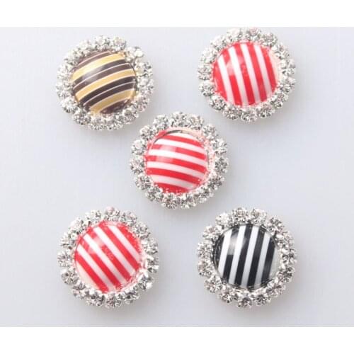 20pcTop Fashion New 16mm Round Rhinestone Embellishments Buttons For Cellphone Diy Accessories with women Garments Decorations