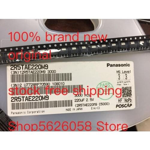 2R5TAE220M9 SMD 100% new original freeshipping 40PCS/LOT STOCK