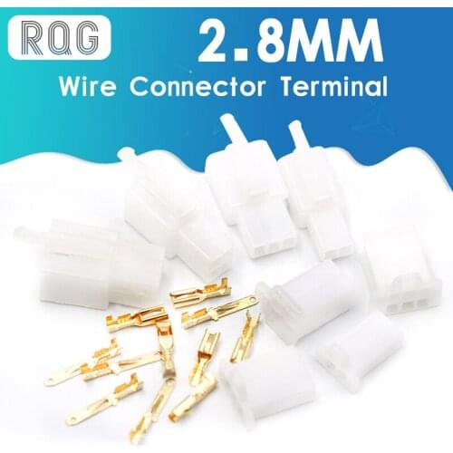 380pcs/set Auto Car Motorcycle 2.8mm 2 3 4 6 pin Electrical Wire Connector Terminal