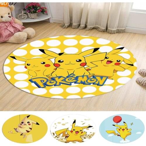 Pokemon Pikachu Cartoon 3D Anime Pattern Carpets for Living Room Bedroom Rug Ultra Soft Modern Area Rugs Carpet Decor Kids Play