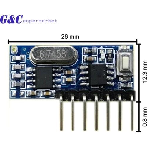 433MHz RF Wireless Remote Comtrol Switch Receiver Learning Code 1527 Decoder Module 433 mhz Wireless 4 Channel output