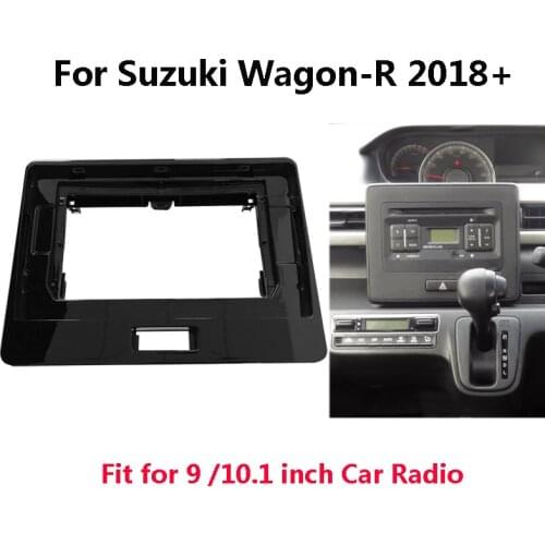 2 Din Big Screen Car Radio Dashboard Fascia For Suzuki Wagon-R 2018+ Auto Stereo Panel Mounting Bezel Faceplate Frame Dash Kit