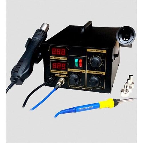 Hot Air Gun Desoldering Station Digital Display 2 In 1 Air Gun Dual Purpose Soldering Station DKT-925D