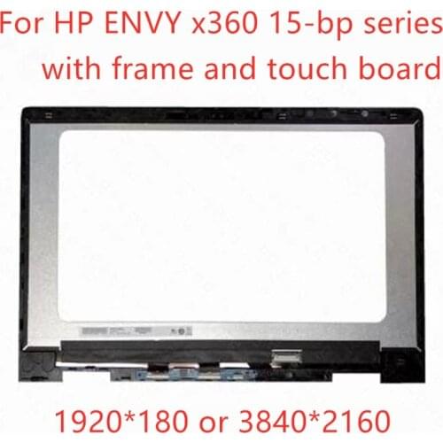 IPS LED LCD Display Touch Screen Digitizer Assembly + Bezel For HP ENVY x360 15-bp 15-bp000 15-bp100 15m-bp000 15m-bp100 15t-bp