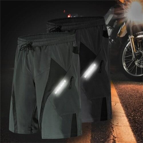 Summer Waterproof Quick-Drying Lace-Up Shorts Silicone Liner Integrated Shock-Absorbing Mountain Bike Riding Leisure Sports Pant