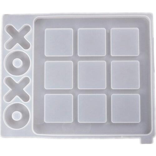 DIY Chess Board Model Epoxy Crystal Resin Silicone Mold Mirror Mould Tool For Candles Resin Plaster Model Making Mold