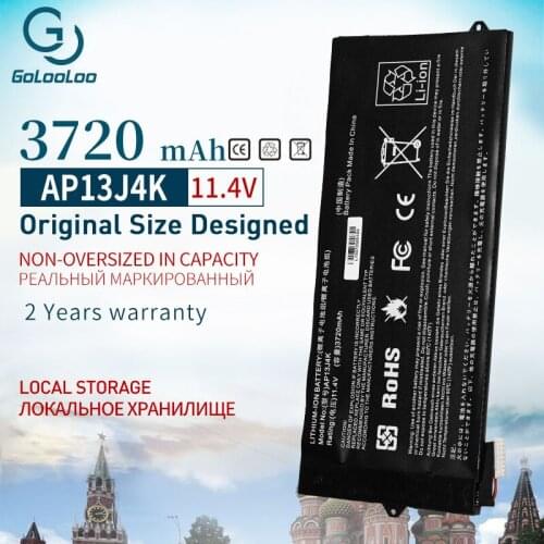 Golooloo 11.4V 3720 mAh New Laptop Battery AP13J4K AP13J3K For Acer Chromebook C720 C720P C740 C720-2844 C740-C5U9 ZU12029-13020