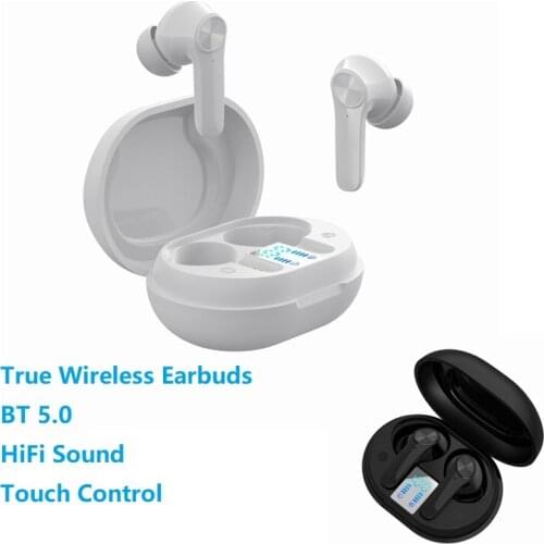 New True Wireless ANC TWS Bluetooth Earbuds Headphones HiFi Headset LED Smart Display Noise-Canceling