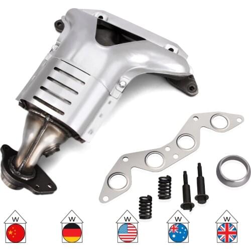 New Exhaust Manifold W/Catalytic Converter Front 01-05 For Honda Civic LX 1.7L new