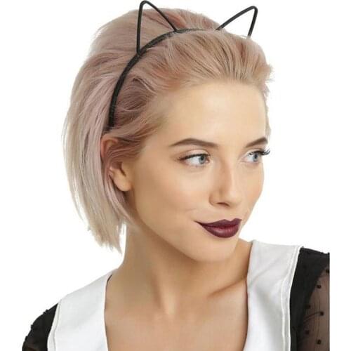 Fashion Cat Ears Tiara Princess Headband Women Hair Accessories Sweet Hair Band for Girls Hair Ornaments Party Props Headwear