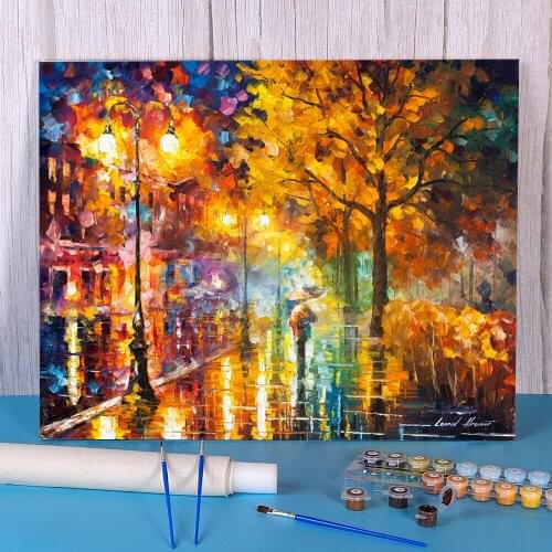 Lonely Feeling Coloring By Numbers Painting Kit Oil Paints 40*50 Oil Painting New Design Adults Handicraft Wholesale Drawing