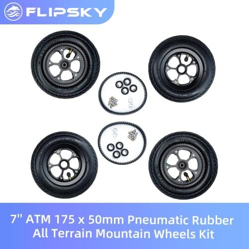 " 6 '' ATM Offroad Wheel Pneumatic Rubber All Terrain Mountain Wheels Kit With Two Belt For DIY Skateboard /Scooter/ROTATING FLE