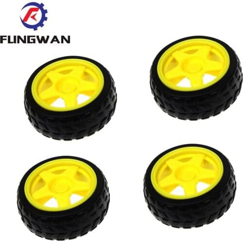 20 pieces/lot supporting wheels smart car chassis / Tire / robot car wheels diameter 65MM thickness 28MM for arduino