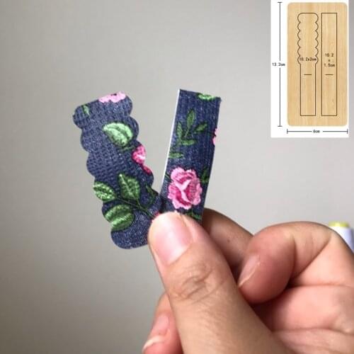 Rectangle Hair Clip Handwork Hairpin Cutting Die 2020 New Headdress Wooden Dies Fit Common Die Cutting Machines on the Market