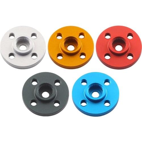 1PC CNC Aluminum Alloy Servo Plate Round Disc Horn 25T Red Color for FUTABA TOWER robots MG995 MG996
