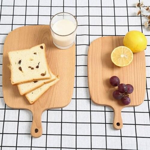 Beech Wood Nordic Bread Board Wooden Cutting Board Chopping Board Whole Wood Fruit Board Baking Tools