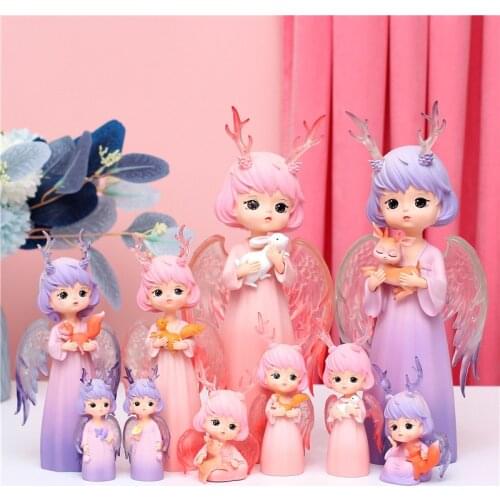 Cute Angel Fairy,Home Decoration,Figurine Miniature,Figure Statue,Sculpture,Princess Room,Kawaii Decor Decorative,Desk Art,Gifts